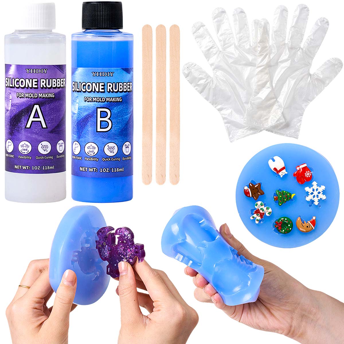 Soap Making Diy - Kit de Molde de Silicona de