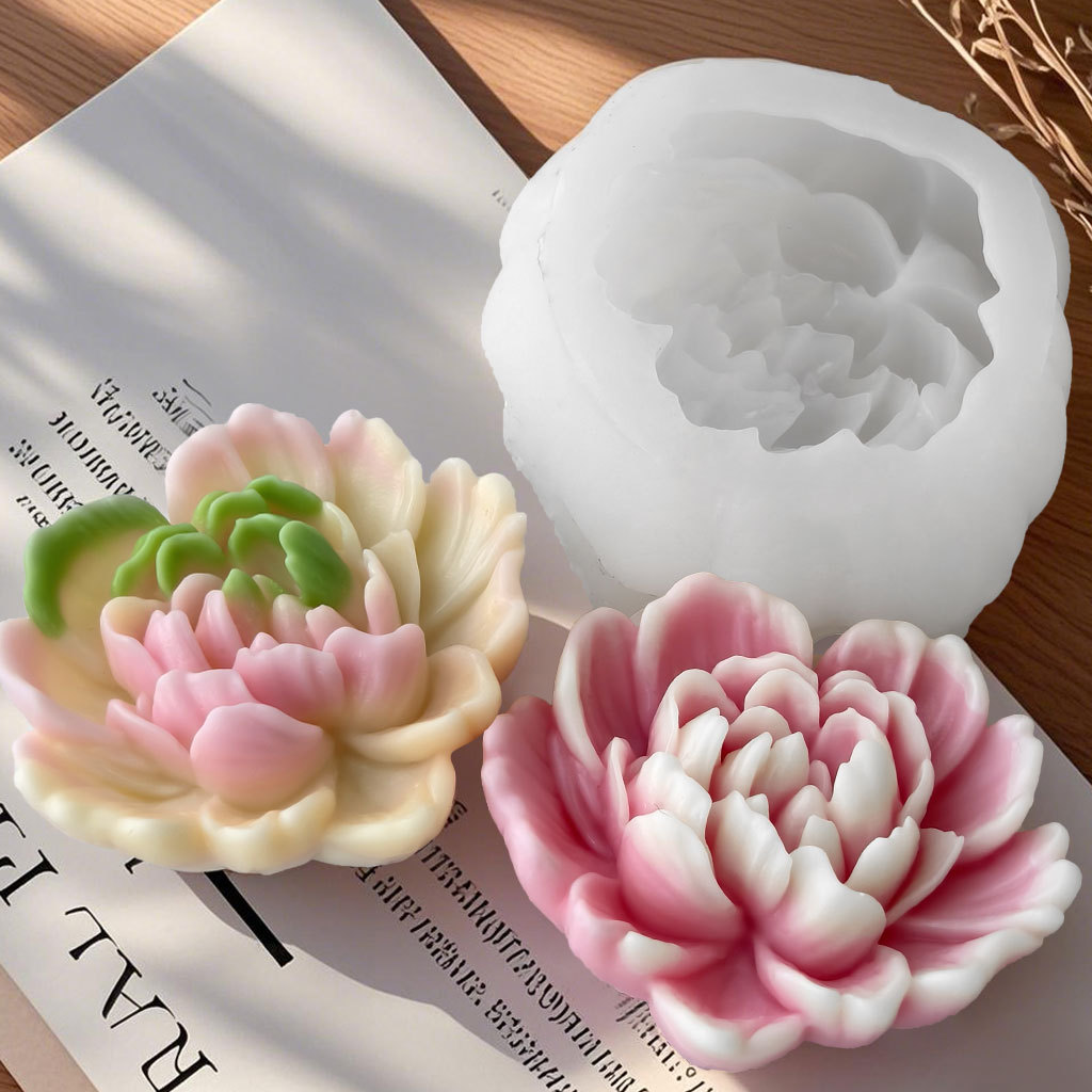 Soap Making Recipes - Molde de silicona con flores rosas