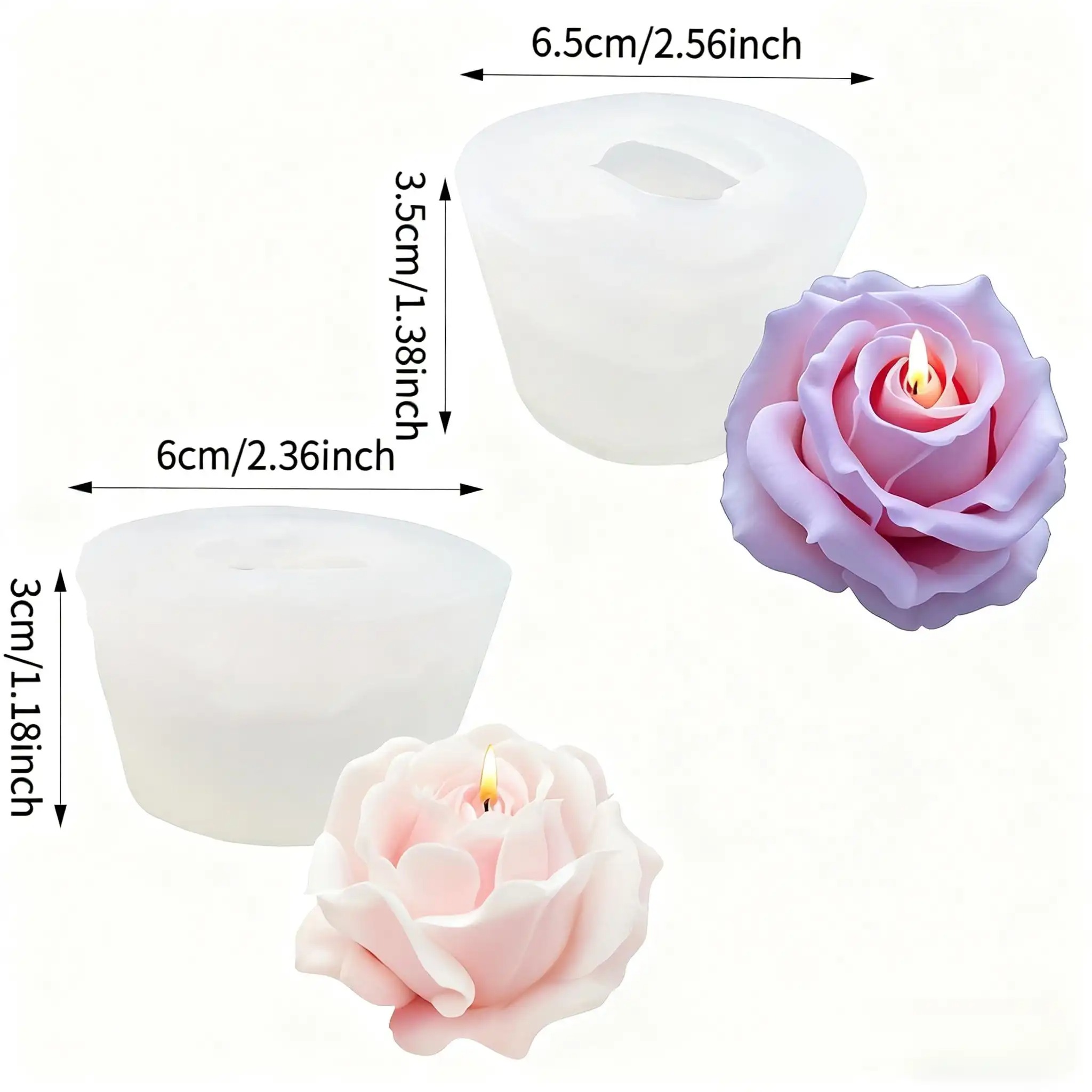 2 piezas de moldes románticos  - Soap Making Recipes reseña y precio