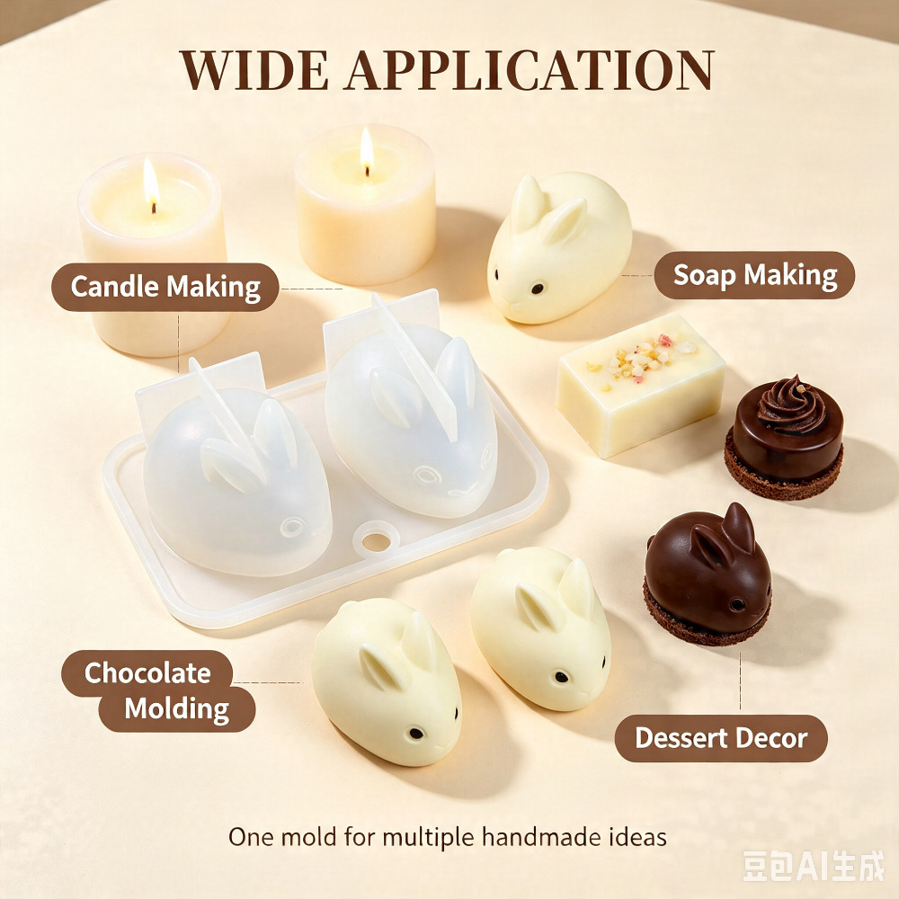 Molde de Silicona 3D de Conejo - Soap Making Formula reseña y precio