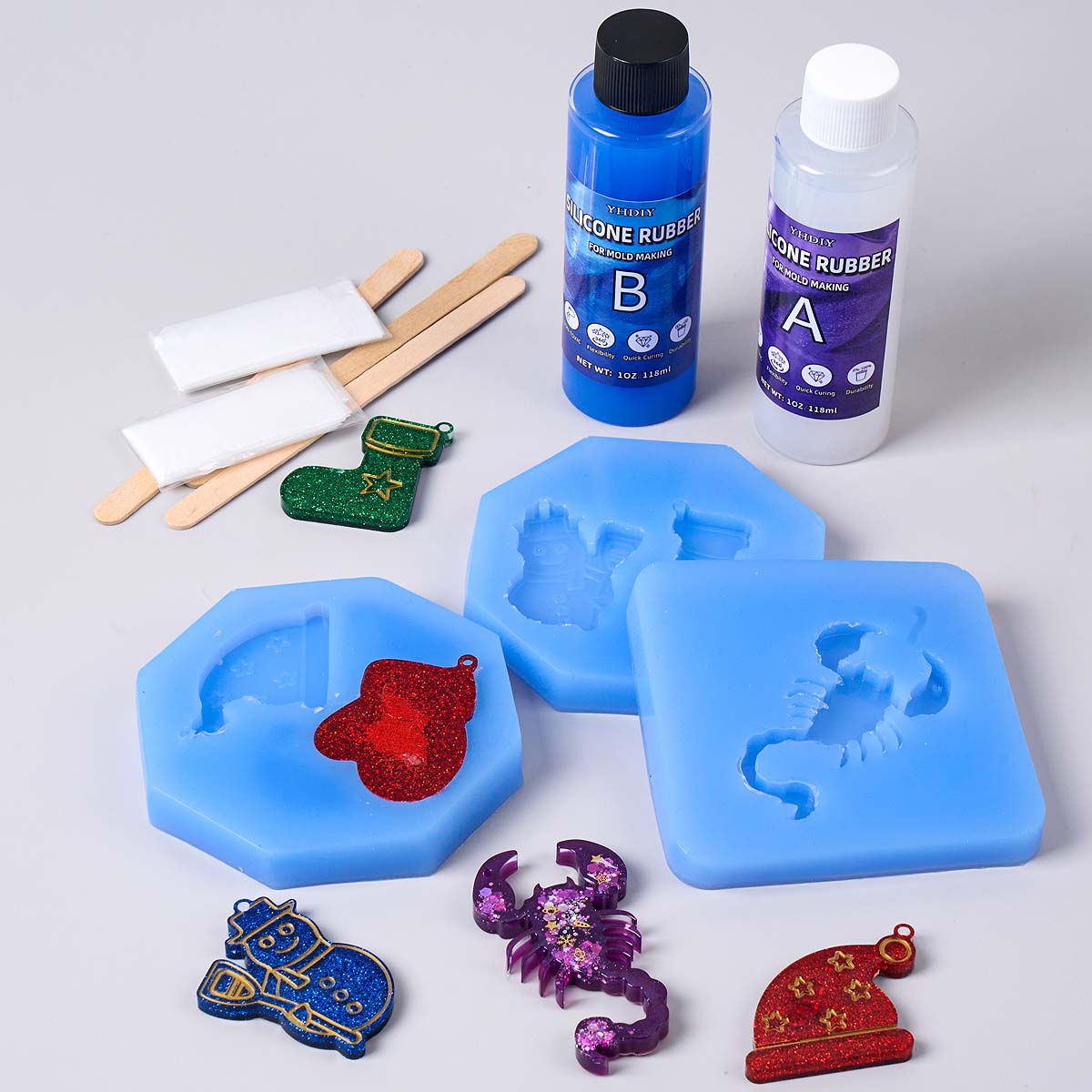 Kit de Molde de Silicona de 11 - Soap Making Diy reseña y precio