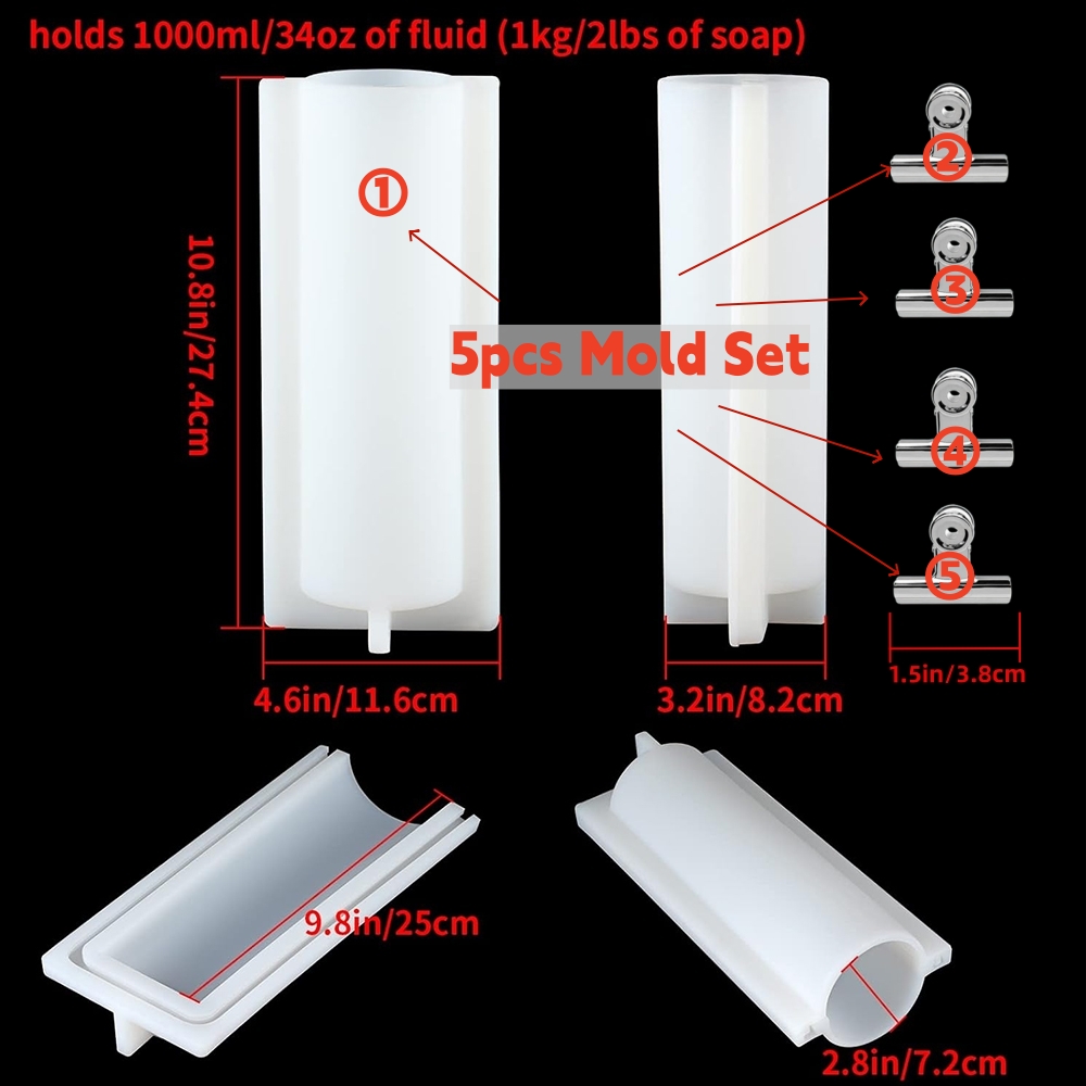 Molde de silicona grande para  - Soap Making Formula reseña y precio