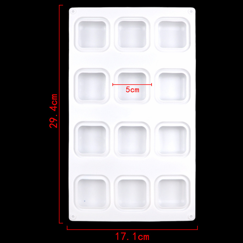 Molde de silicona cuadrado con - Soap Making Supplies reseña y precio