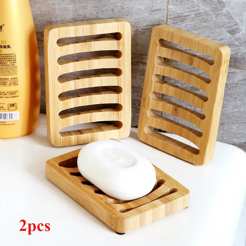 2 piezas de bandeja de bambú,  - Soap Making Box reseña y precio