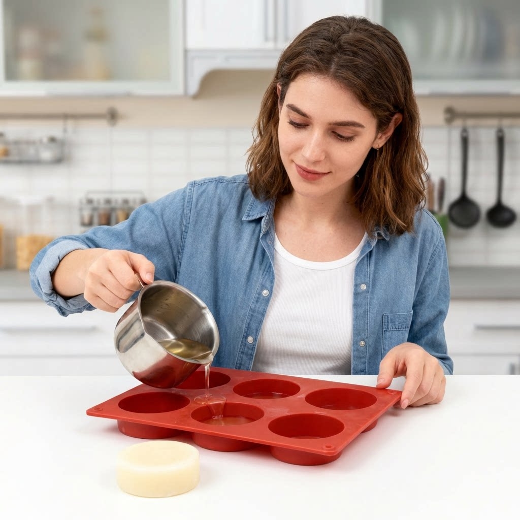 Molde Redondo de Silicona para - Soap Making Instructions reseña y precio